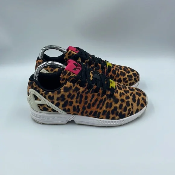 Adidas zx flux leopard print womens store